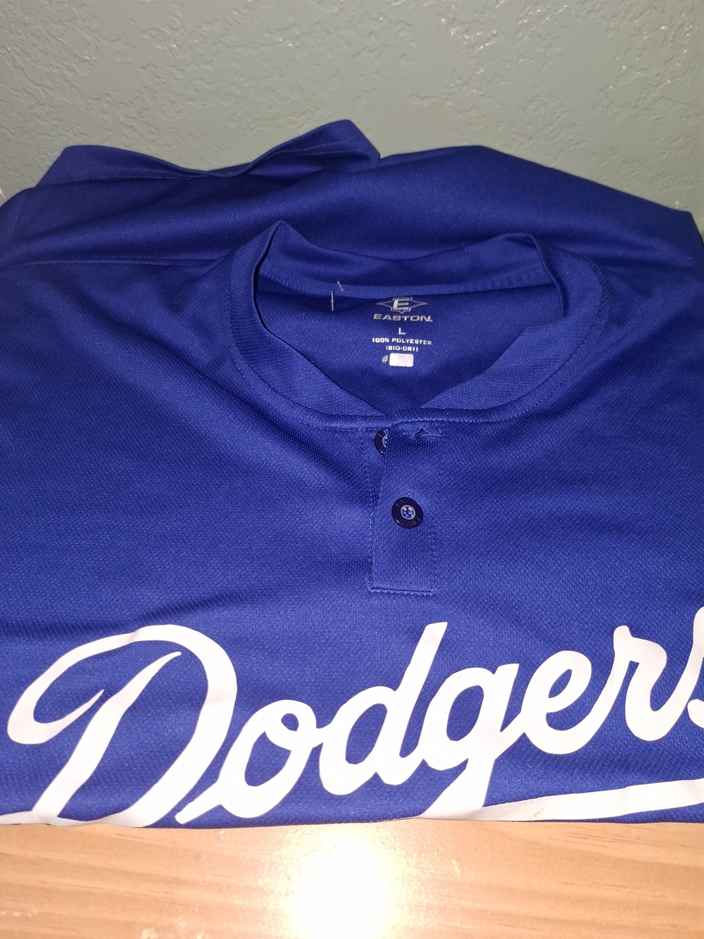 Easton Men’s Royal Blue Dodgers Henley Jersey